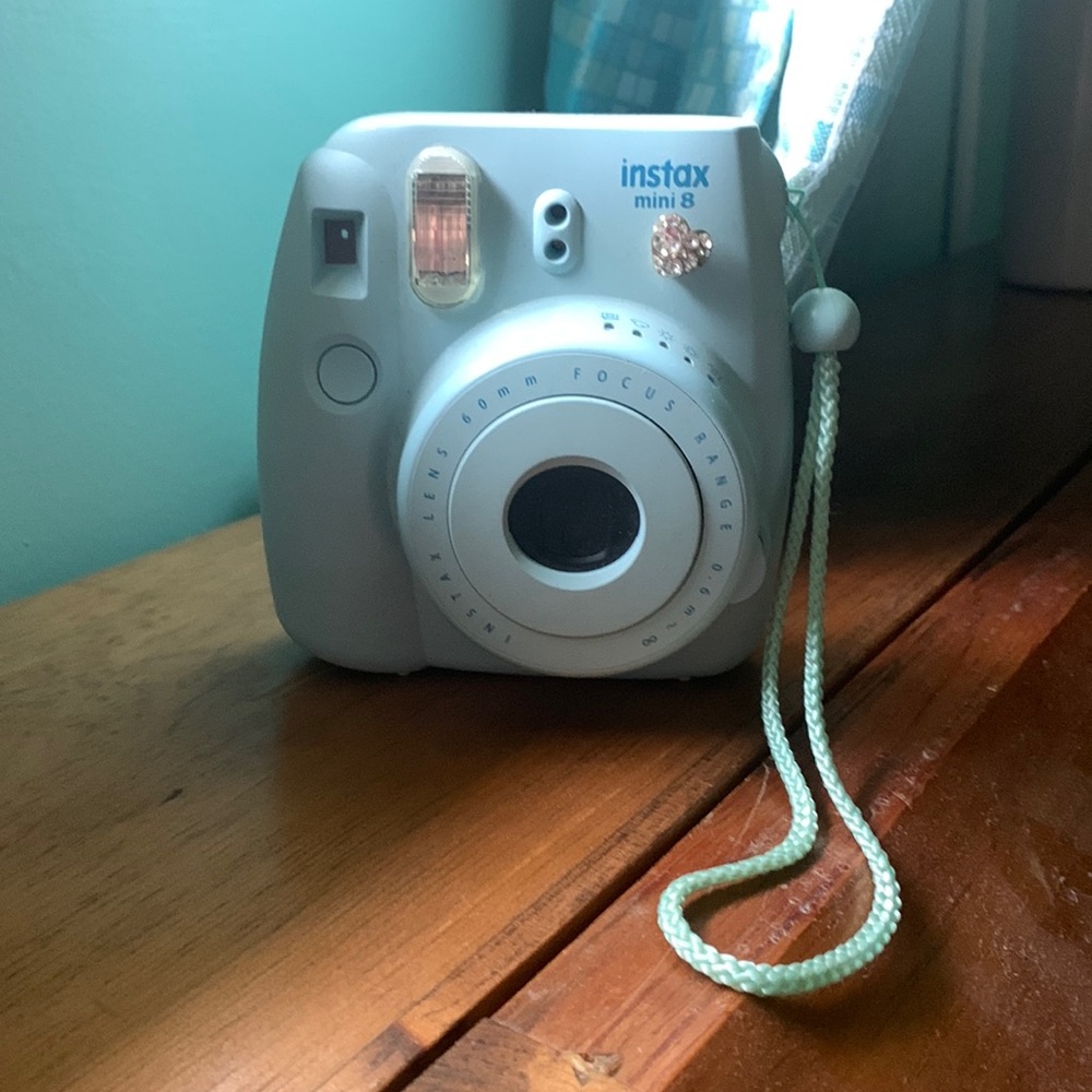 Baby blue polaroid
